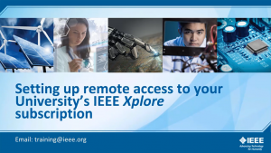IEEE Xplore远程接见之Remote Access（中文）